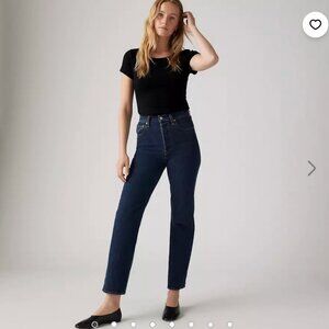 Levi's Ribcage Straight Ankle Women's Jeans Dark Wash 23W X 29L